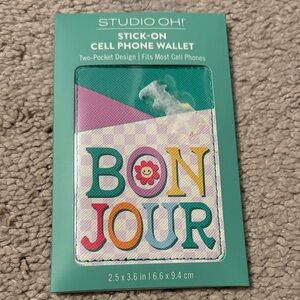 Studio Oh! Bonjour Multicolor Stick-On Phone Wallet